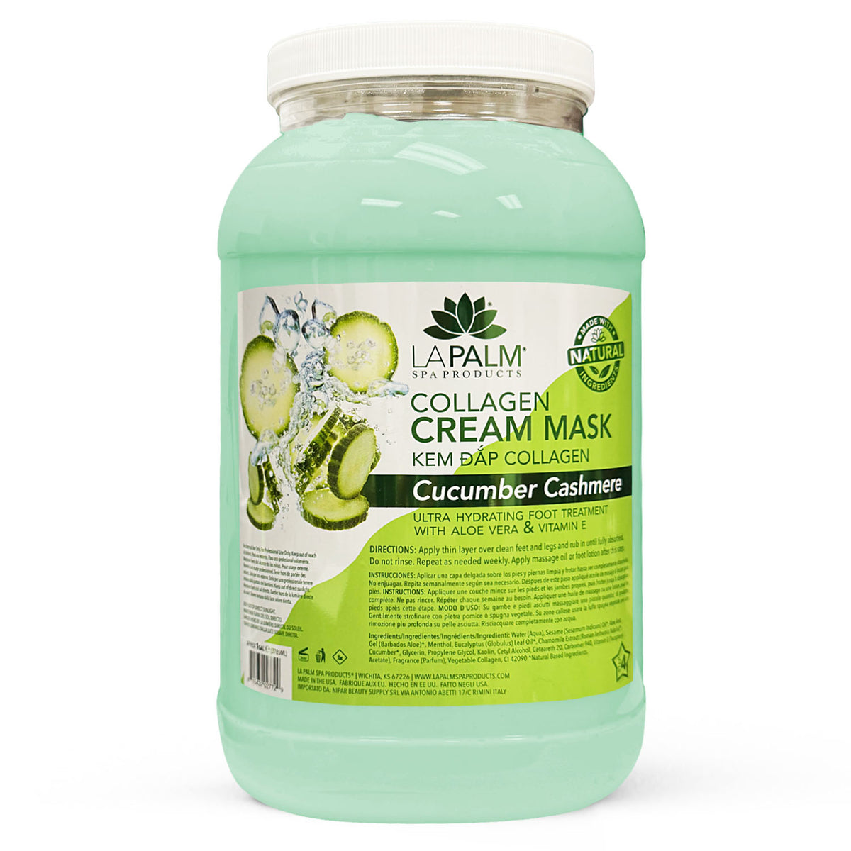 Mặt Nạ Dưỡng Da La Palm Collagen Cream Mask 1G - Cucumber Cashmere LP534