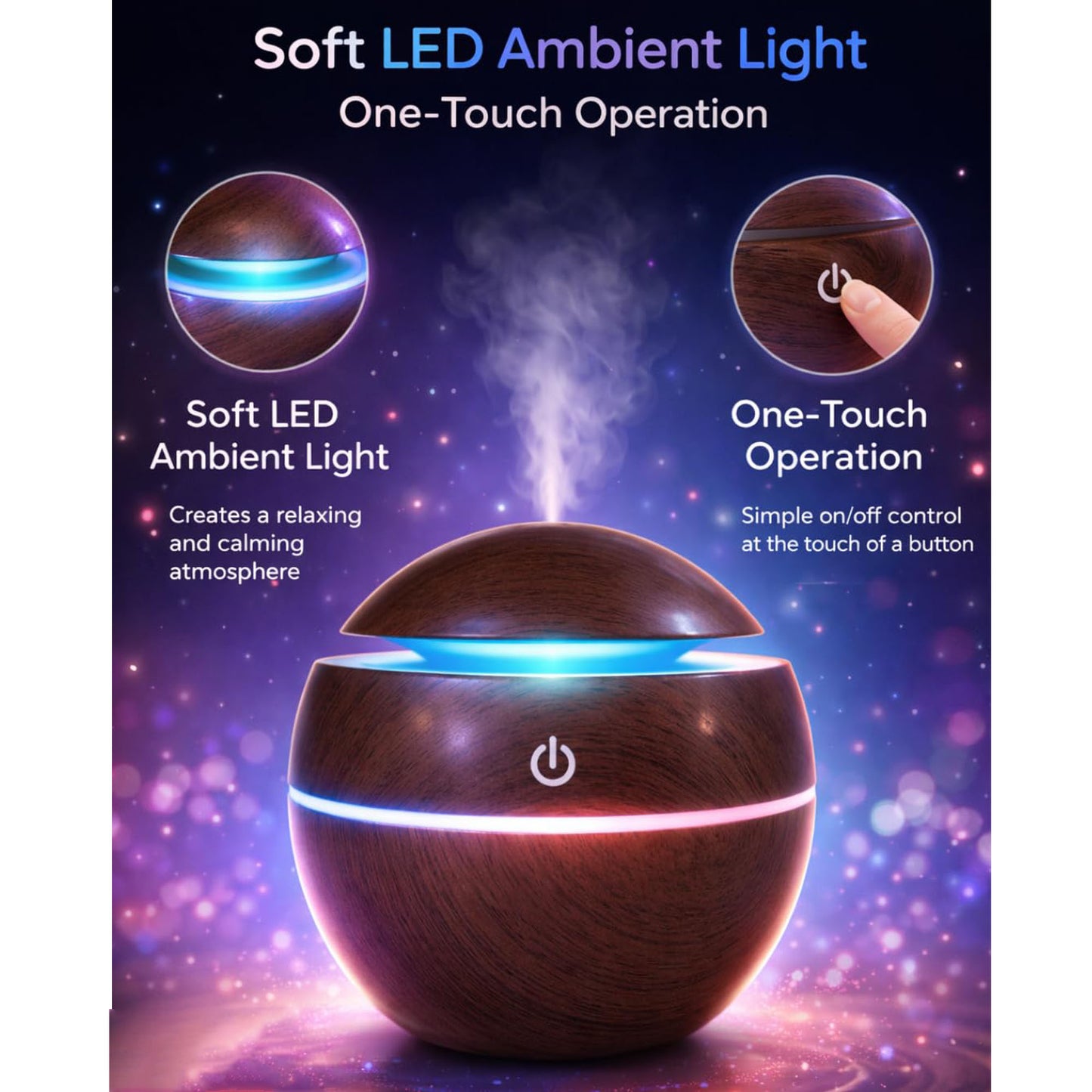 Tik Tok Ultrasonic Humidifier Aroma Therapy Difuser 26745