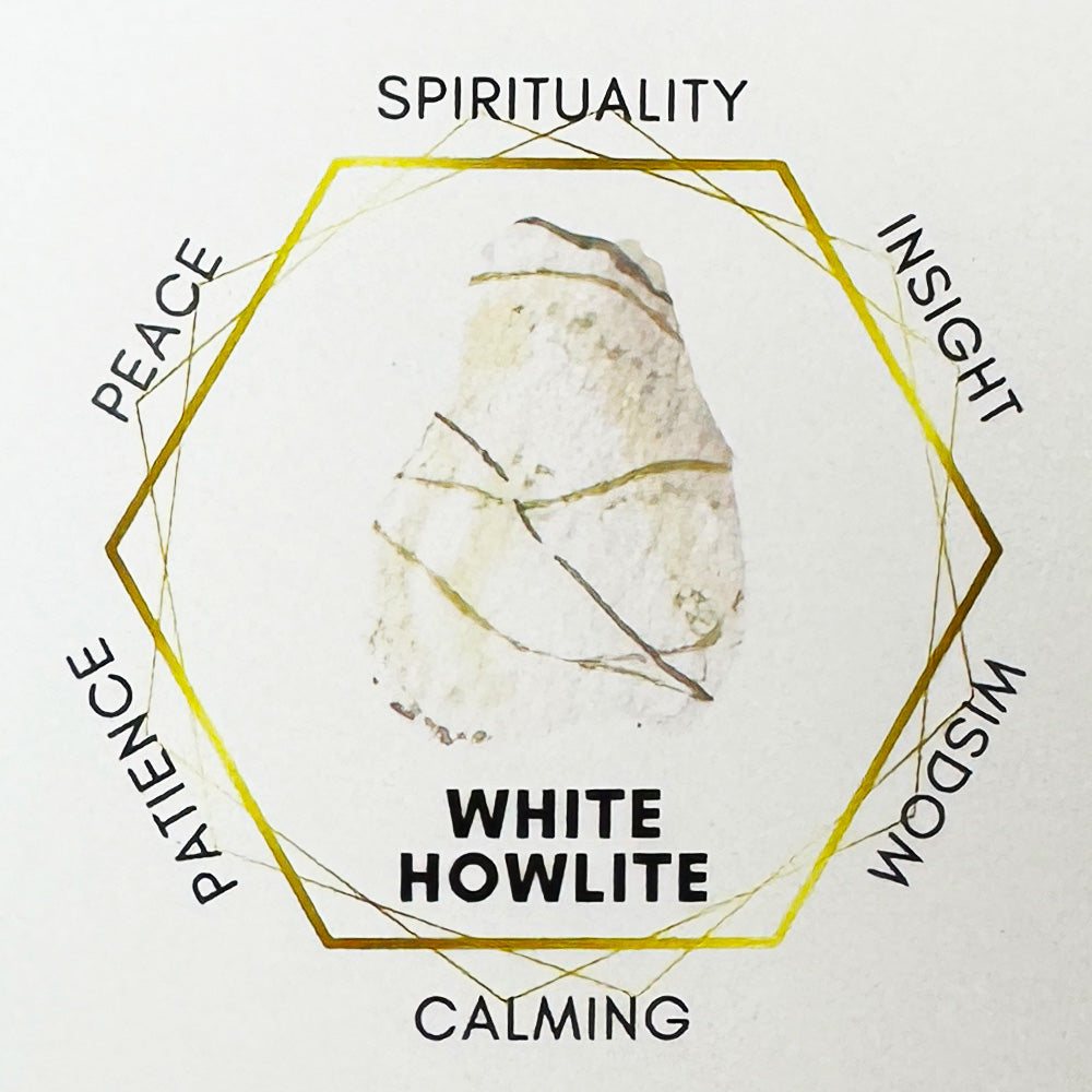White Howlite Palo Santo Rosemary Sage Lavender Smudge stick