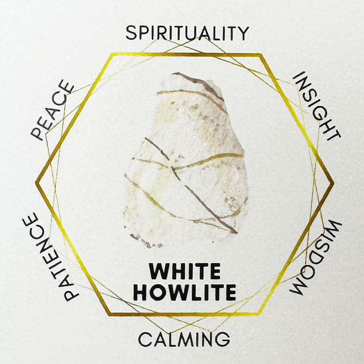 White Howlite Palo Santo Rosemary Sage Lavender Smudge stick