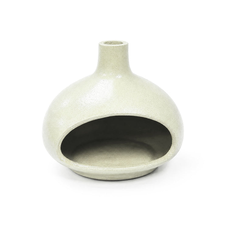 HAKU Wabi-Sabi Style Ceramic Incense Burner - Bone 12255