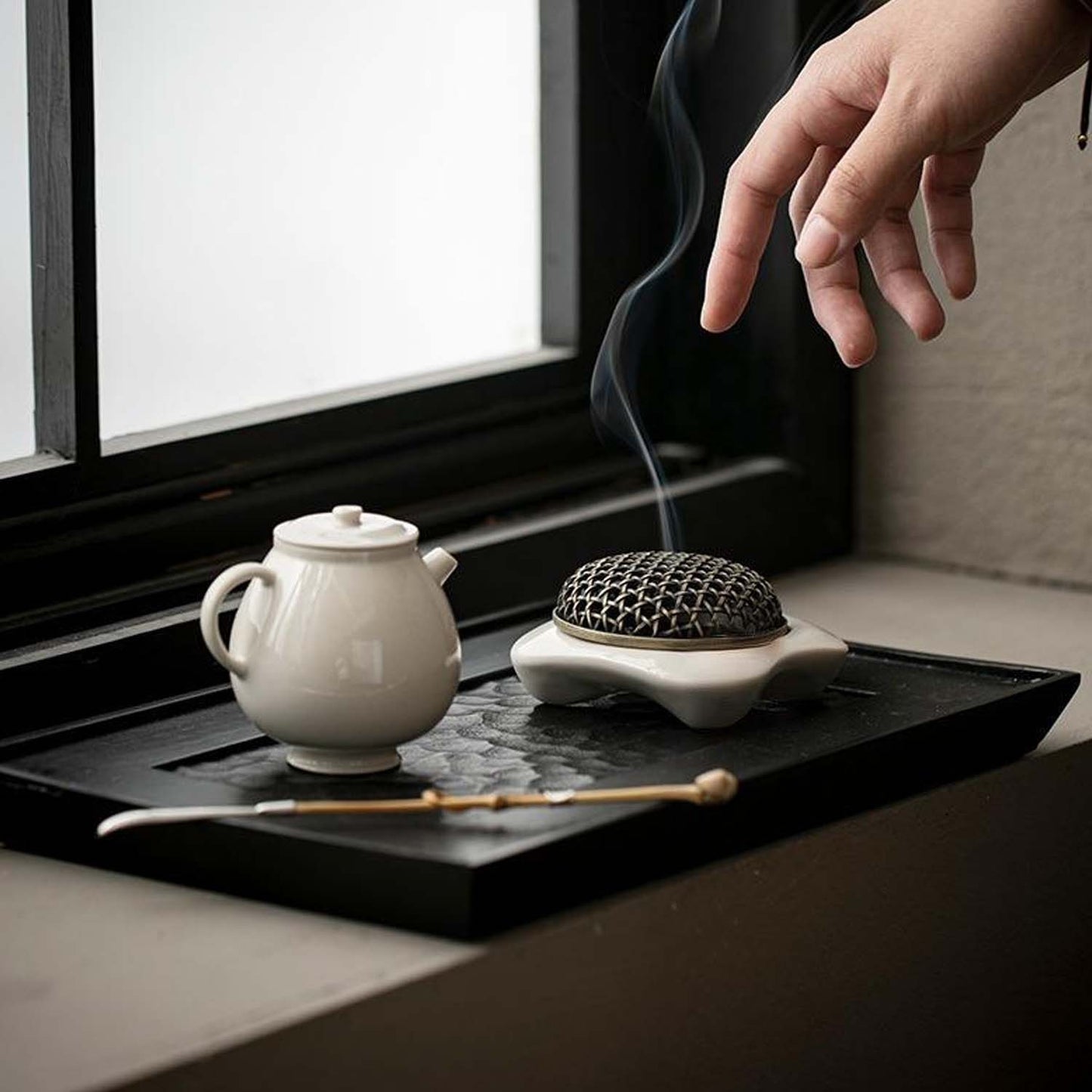 HAKU Zen Ceramic Incense Burners - Square 50714
