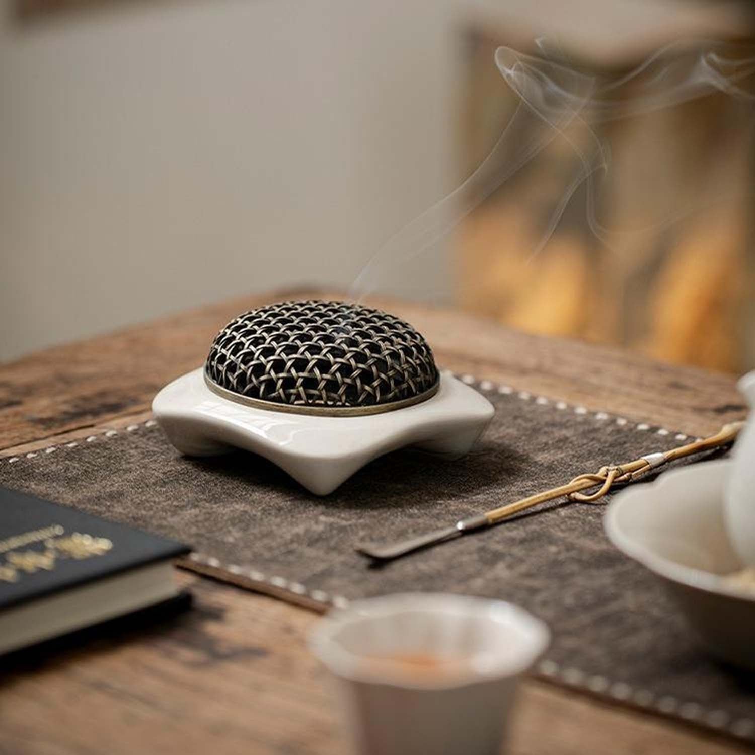 HAKU Zen Ceramic Incense Burners - Square 50714