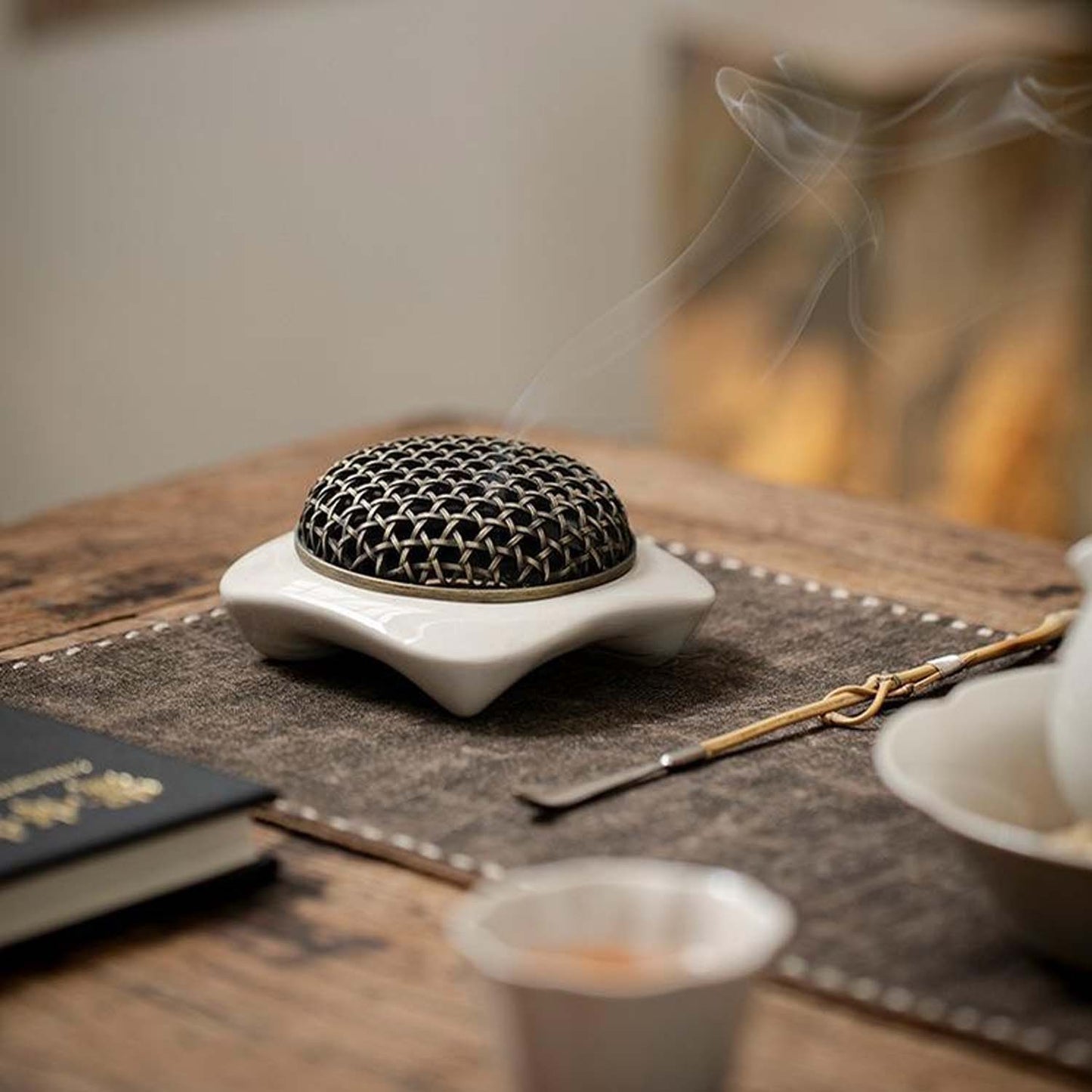 HAKU Zen Ceramic Incense Burners - Square 50714