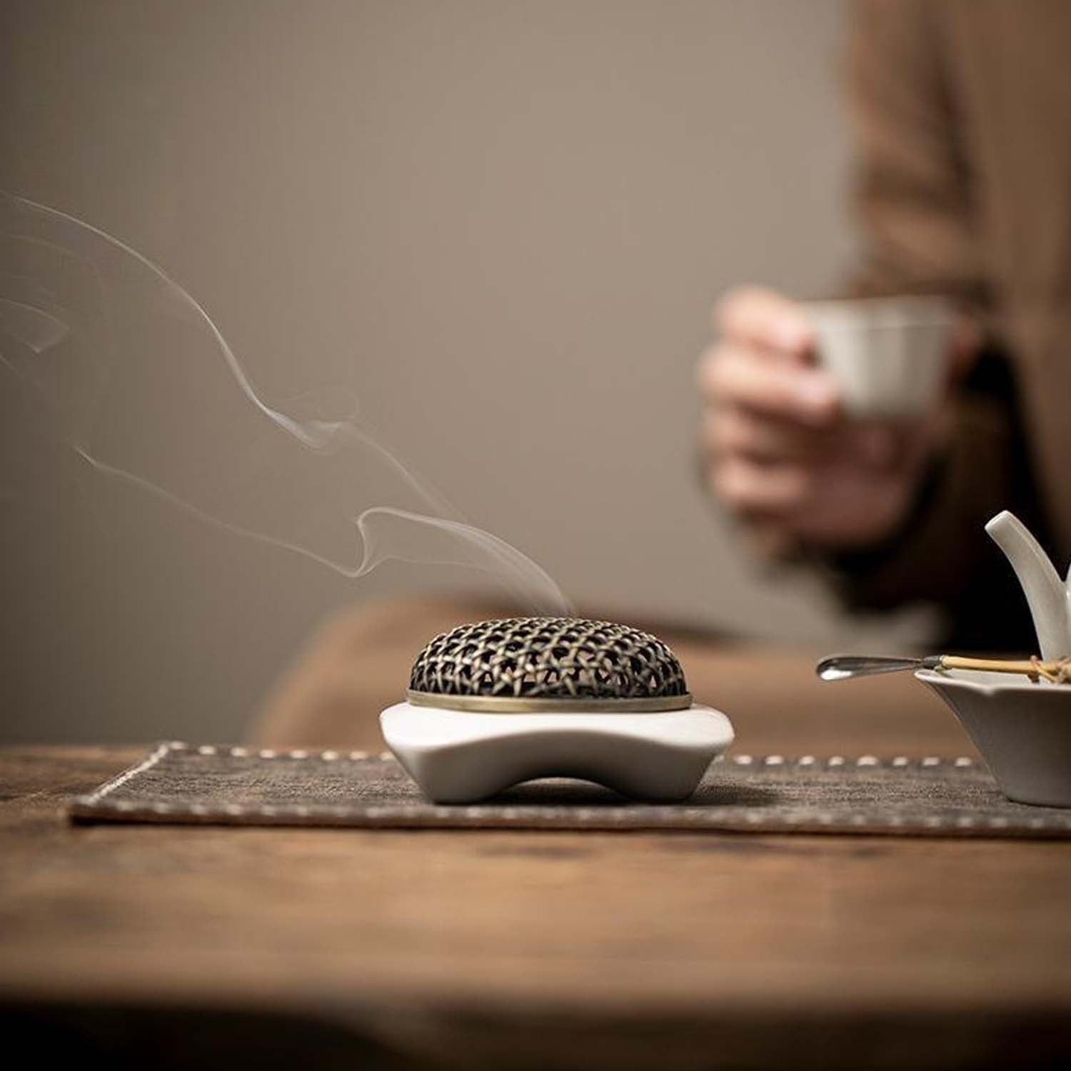 HAKU Zen Ceramic Incense Burners - Square 50714