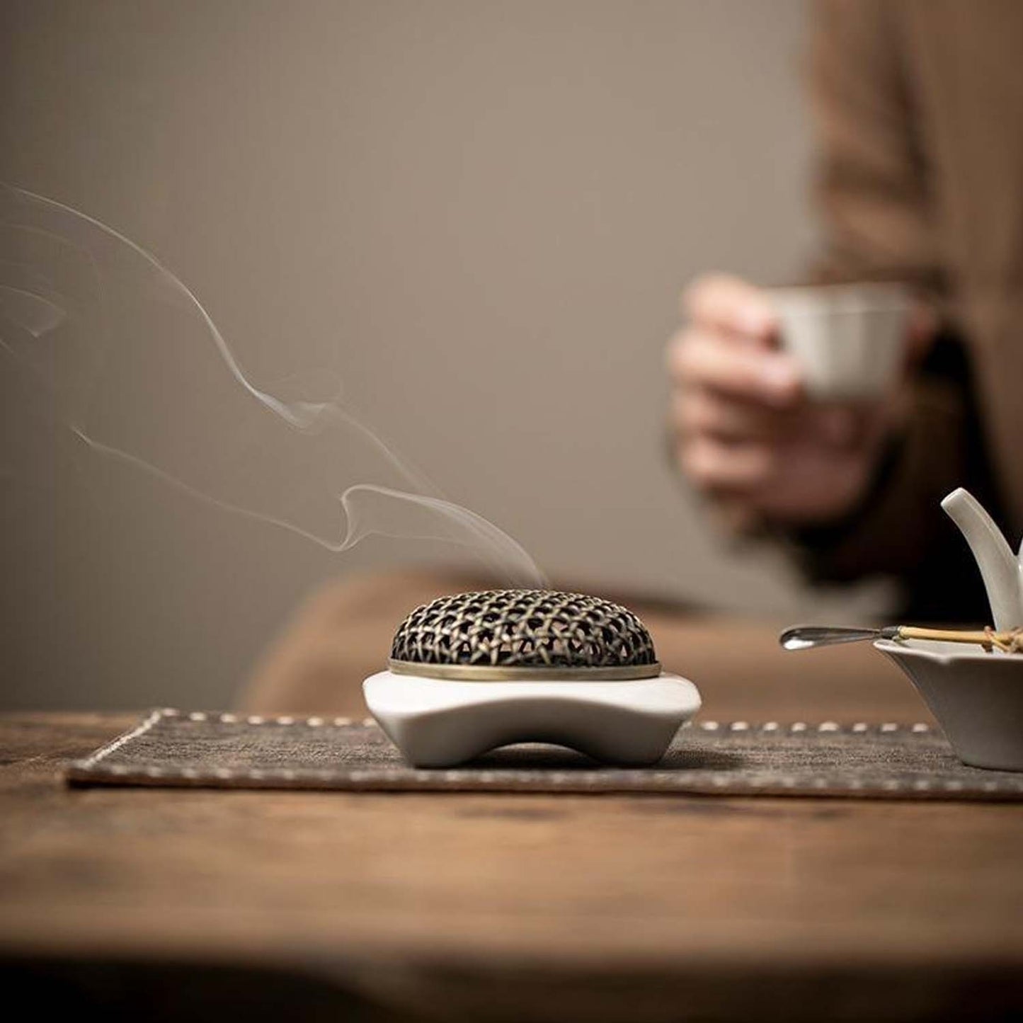 HAKU Zen Ceramic Incense Burners - Square 50714