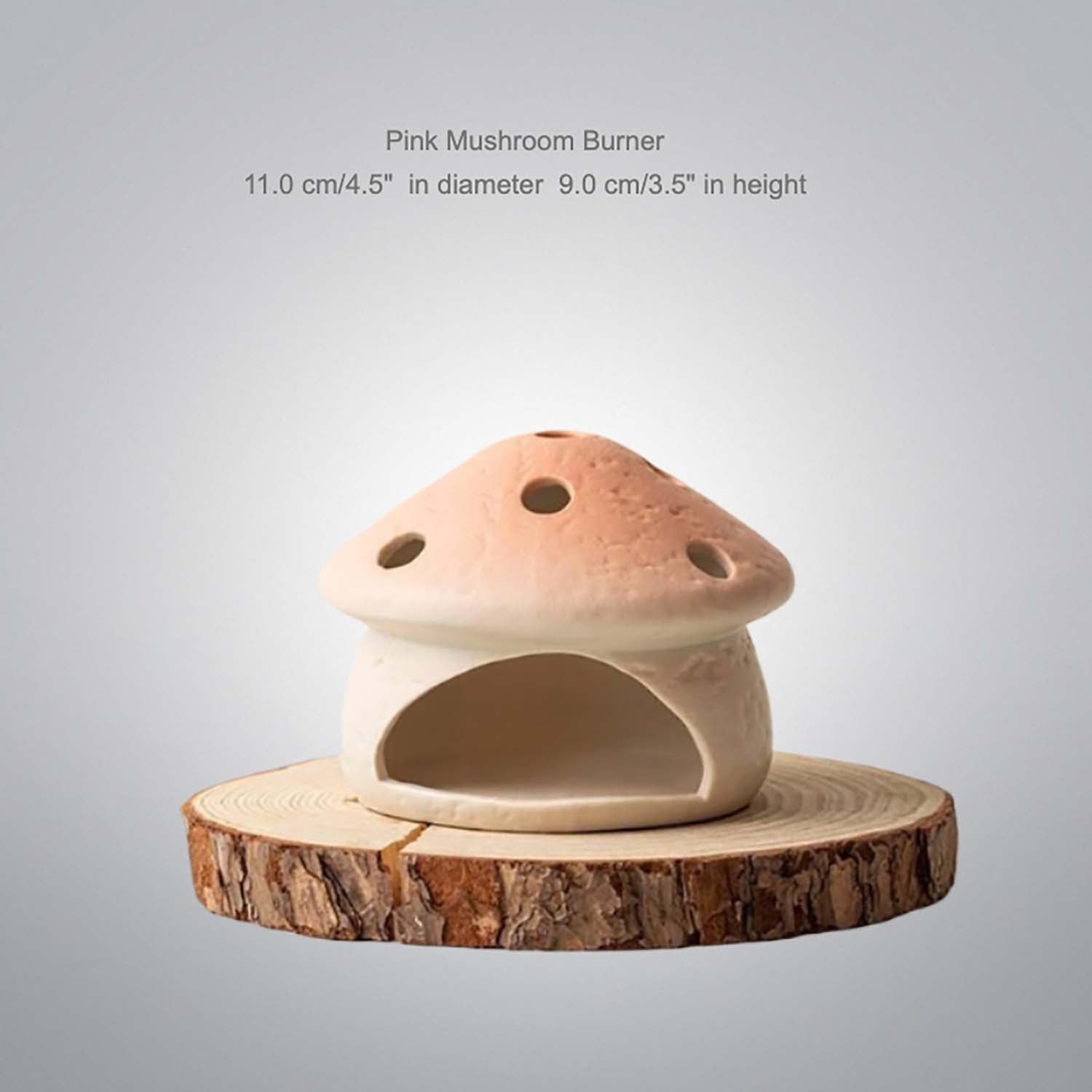 HAKU Ceramic Mushroom Incense Burner - Pink Mushroom 58154