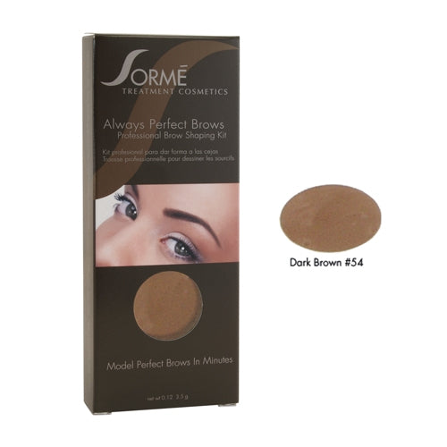 Sorme Always Perfect Brows Shaping Kit 0.12oz -Dark Brown 54