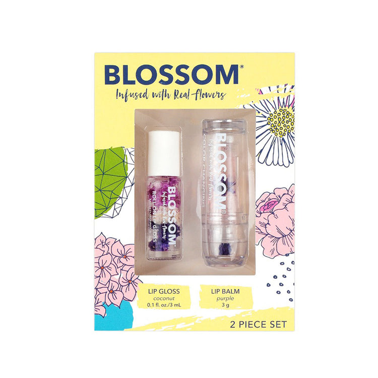 Blossom Roll-on Lip Gloss/Lip Balm Gift Set BLGS23 50024
