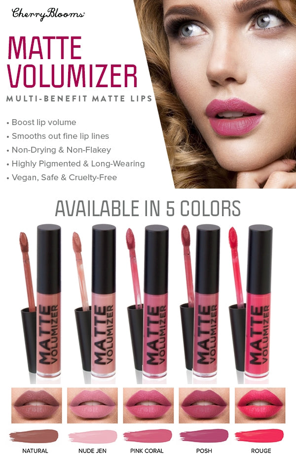 Cherry Blooms Matte Lips Volumizer 0.17 oz - Pink Coral 0316