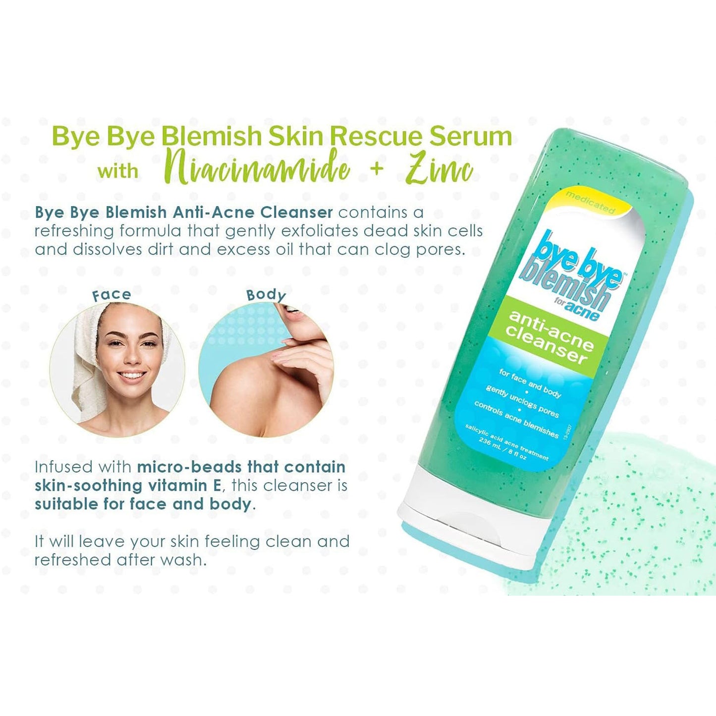 ByeBye Blemish Anti-Acne Cleanser 8 fl oz 236ml 51923