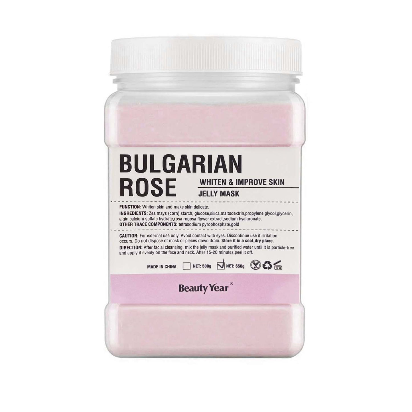 Bulgarian Rose Jelly Mask Powder 650g 09568