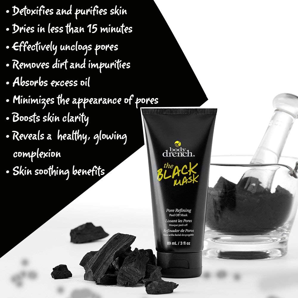 Bodydrench The Black Mask Pore Refining 3 oz /89ml 10175