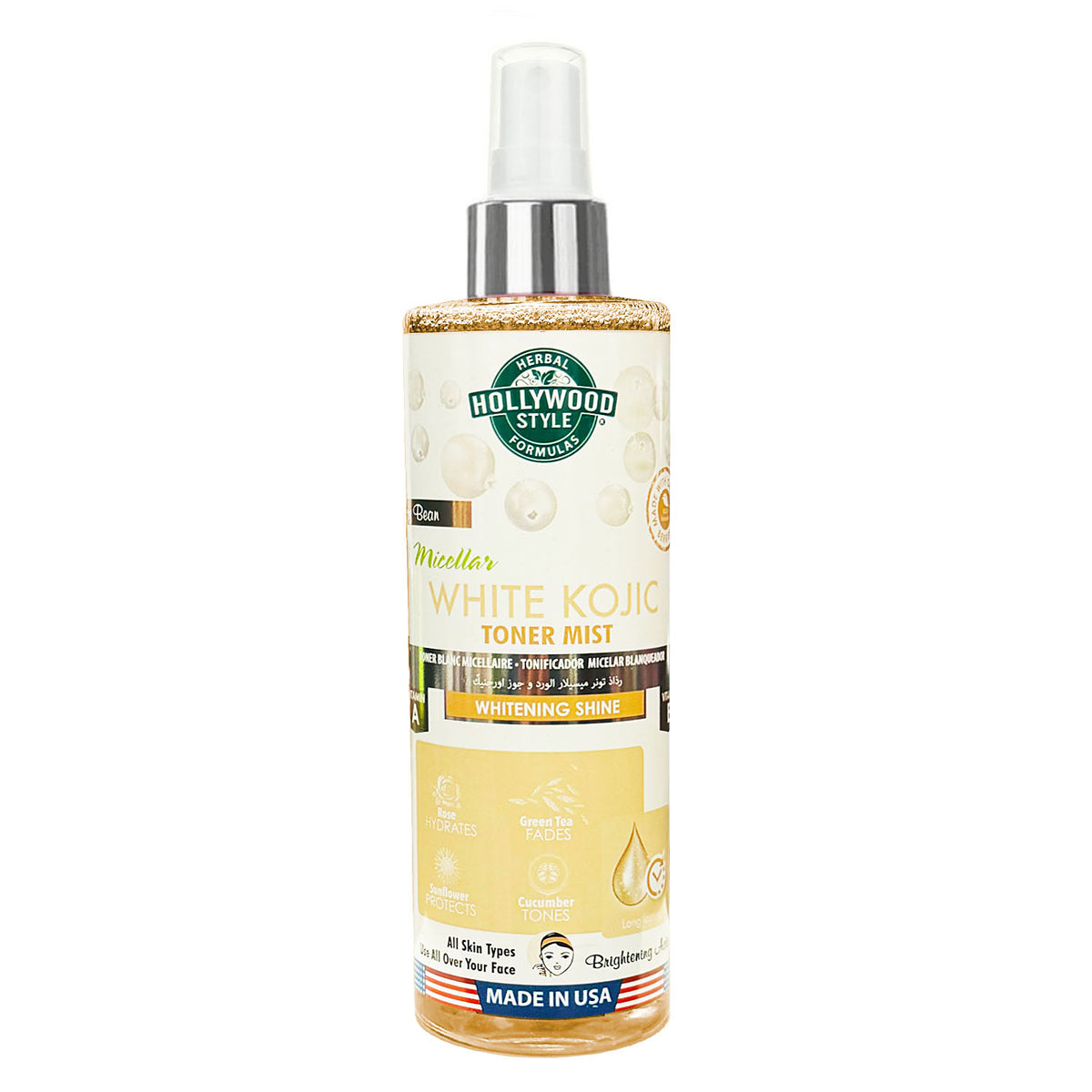 Tonique atomiseur éclaircissant Hollywood Style White Kojic 8 oz. 37206