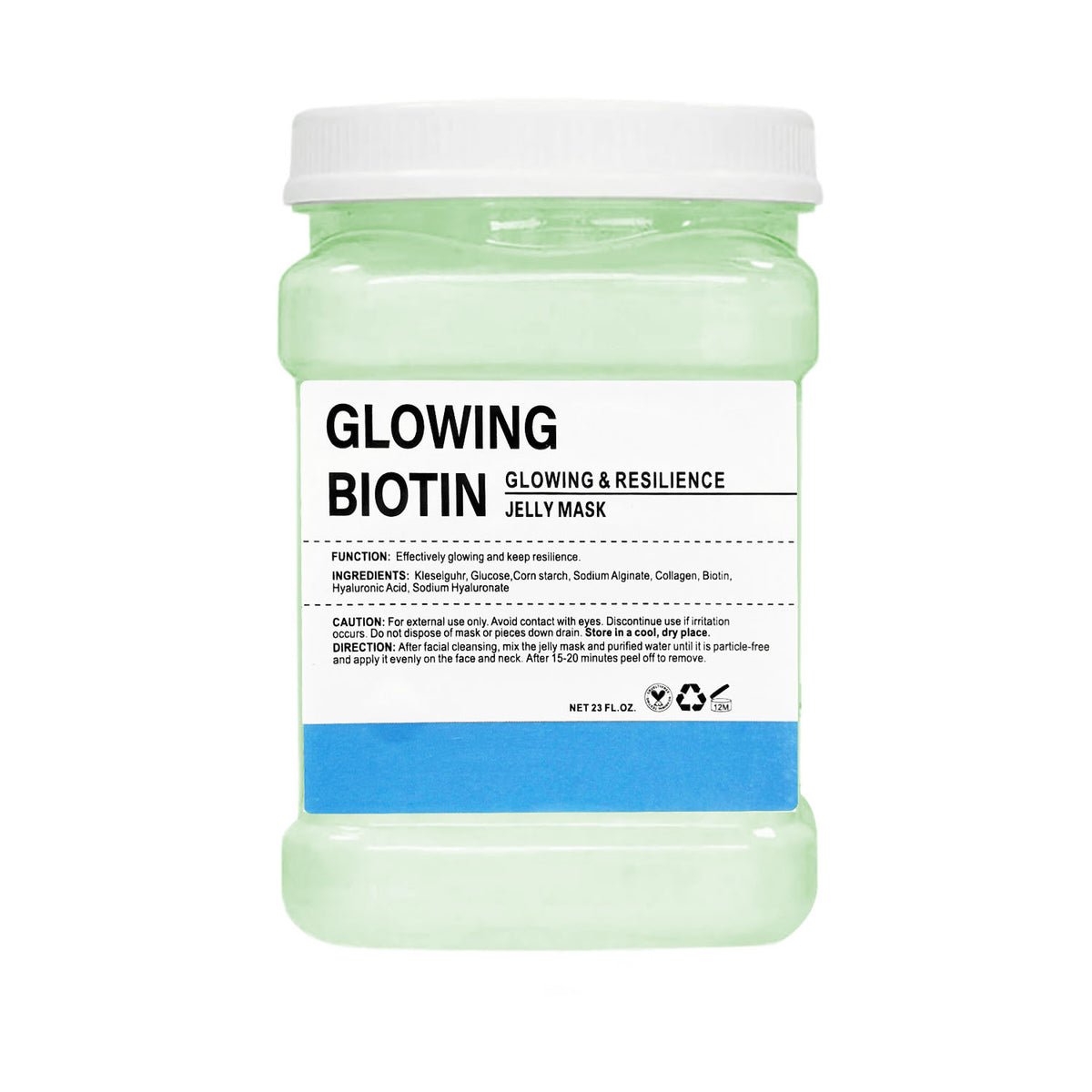 Poudre de masque gélifié à la biotine éclatante 650g 09564