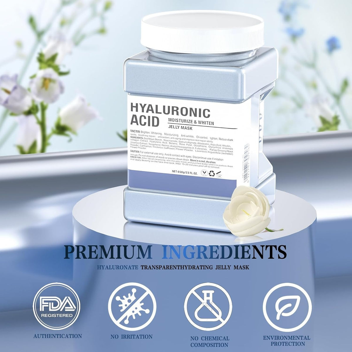 Poudre de masque gélifié à l'acide hyaluronique 650g 09571