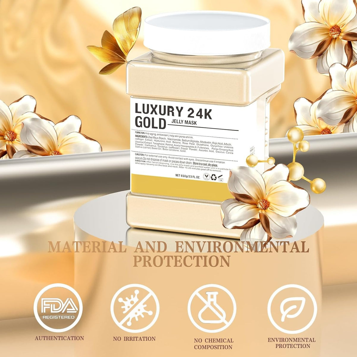 Luxury 24K Gold Jelly Mask Powder 650g 09565