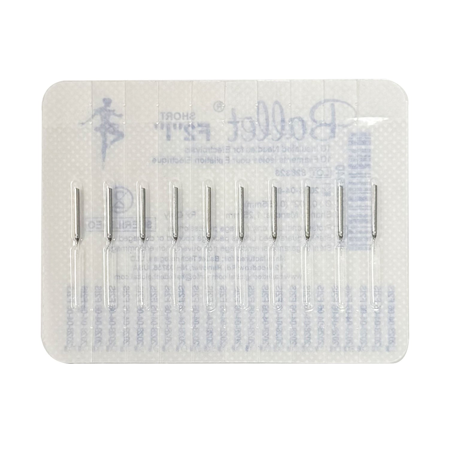 Ballet Insulated Electrolysis Needles 50PK F2"I" 02521