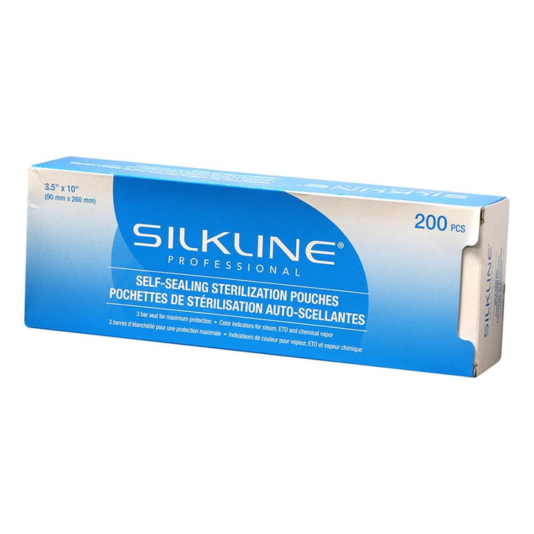 Silkline Sterilization Pouches 3.5"x10" 200pcs SLSTERPOUCHC