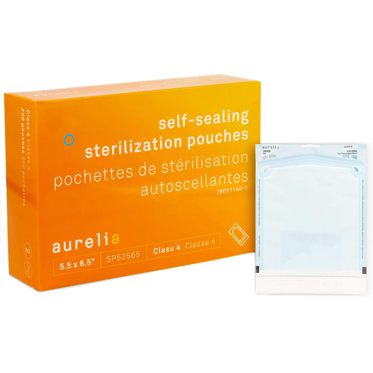 Aurelia Sterilization Pouches 5.5"x6.5" 200 ct. SP52565