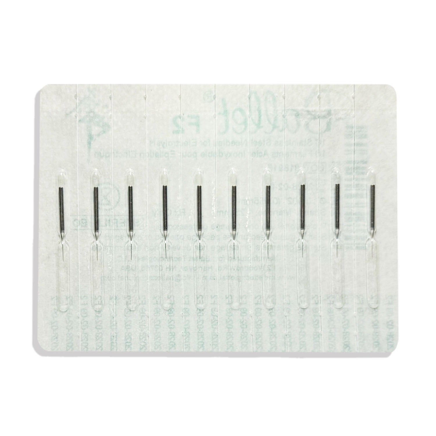 Ballet Stainless Steel Electrolysis Needles F2 -50/pk 02501