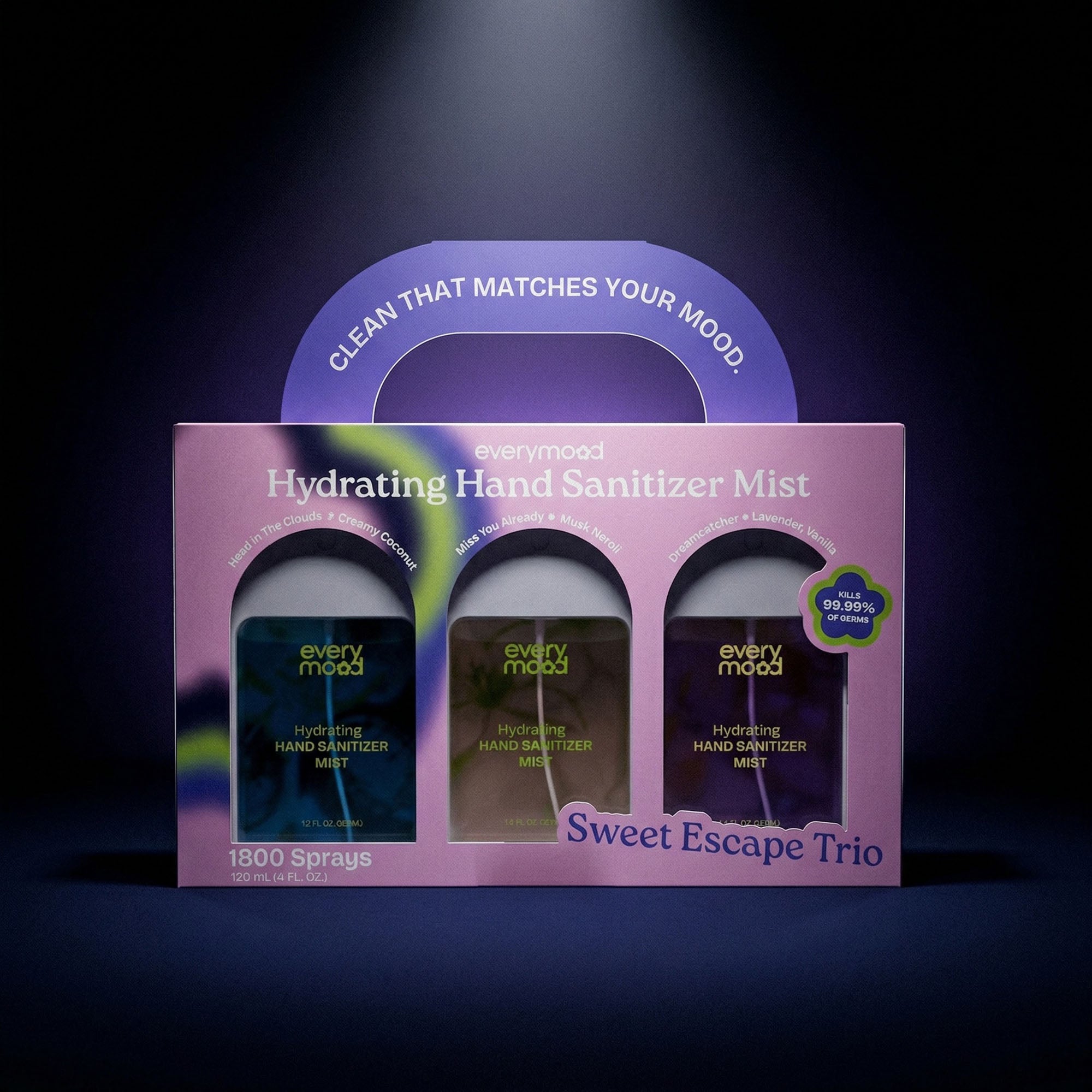 Everymood Hand Sanitizer Mist - Sweet Escape Trio 46011