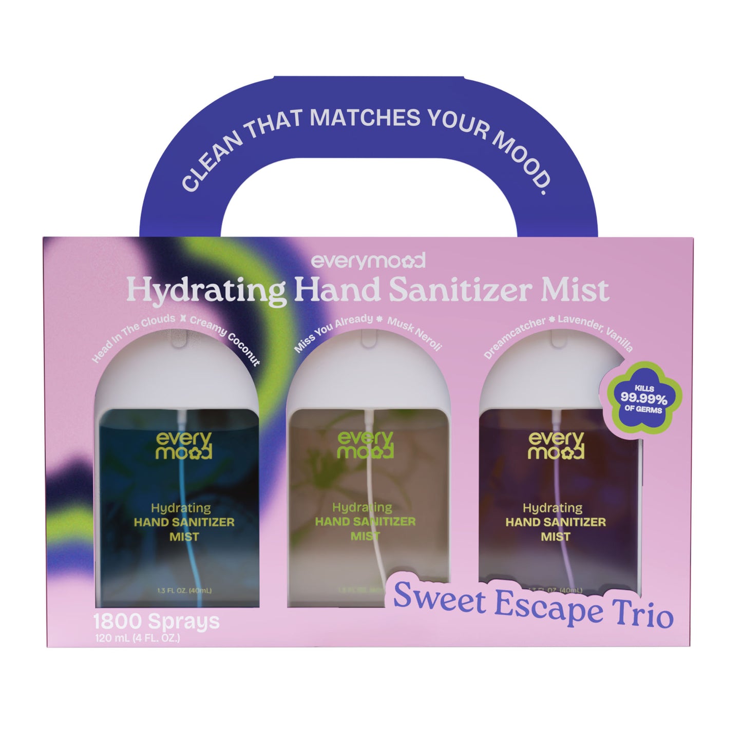 Everymood Hand Sanitizer Mist - Sweet Escape Trio 46011