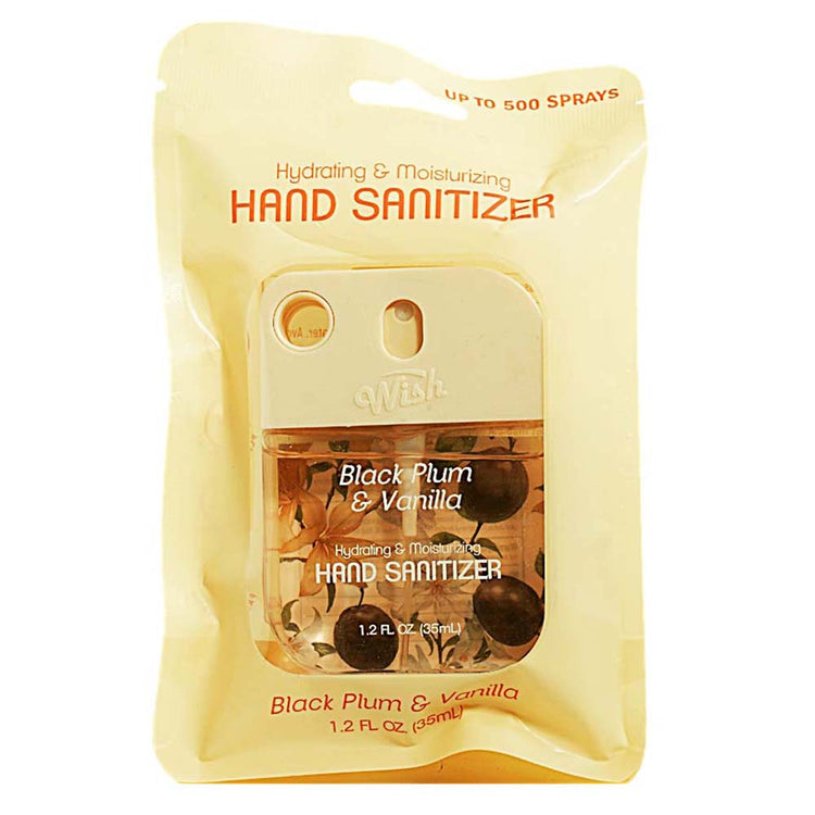 Wish Liquid Hand Sanitizer Spray Black Plum & Vanilla 60382