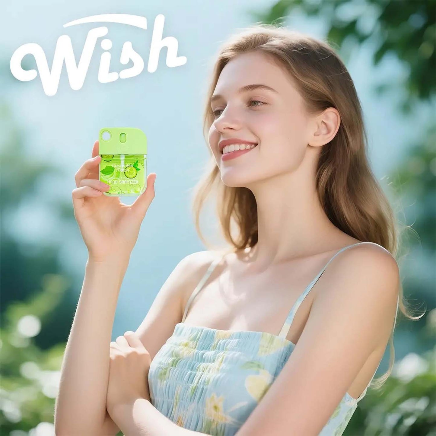 Wish Liquid Hand Sanitizer Spray Cucumber Melon 60382