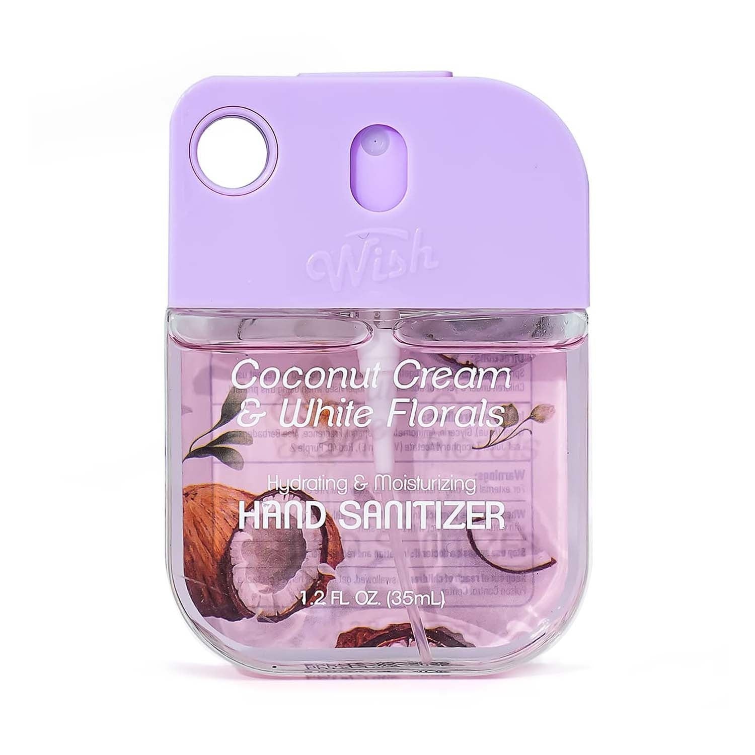 Wish Liquid Hand Sanitizer Spray 1.2oz Coconut Cream 60382