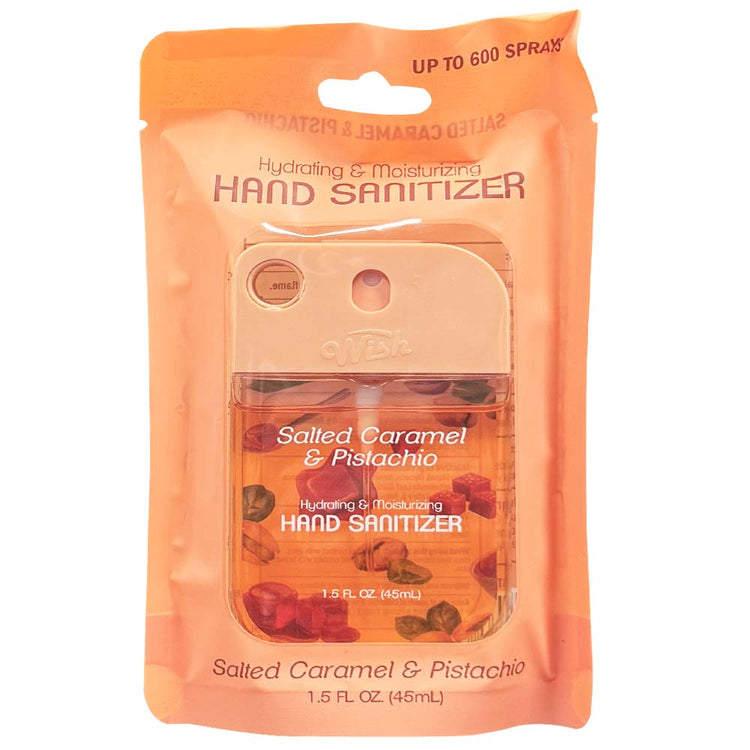 Wish Liquid Hand Sanitizer Spray 1.5oz Salted Caramel 60386