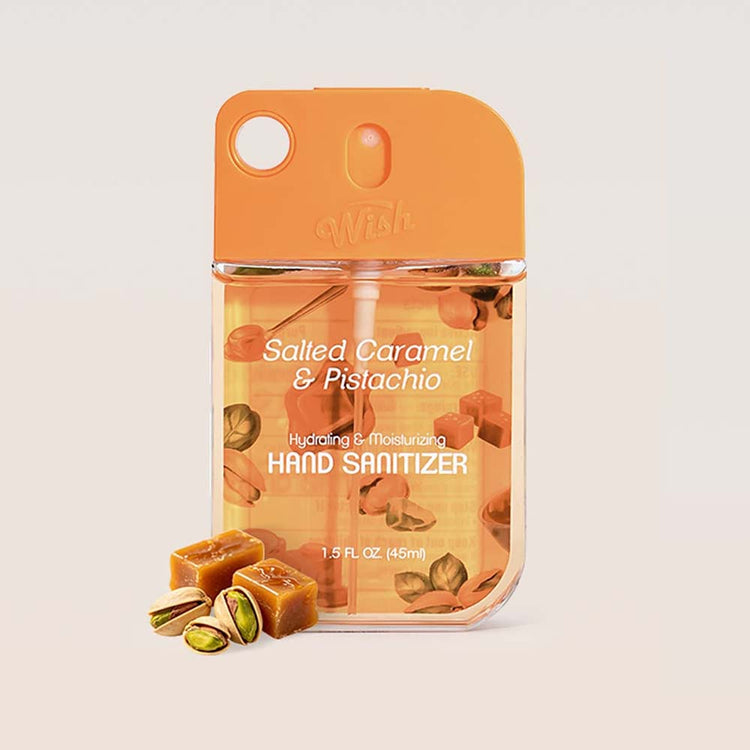 Wish Liquid Hand Sanitizer Spray 1.5oz Salted Caramel 60386