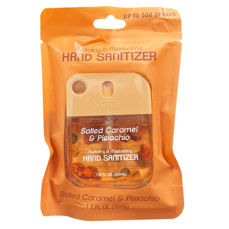 Wish Liquid Hand Sanitizer Spray 1.2oz Salted Caramel 60382