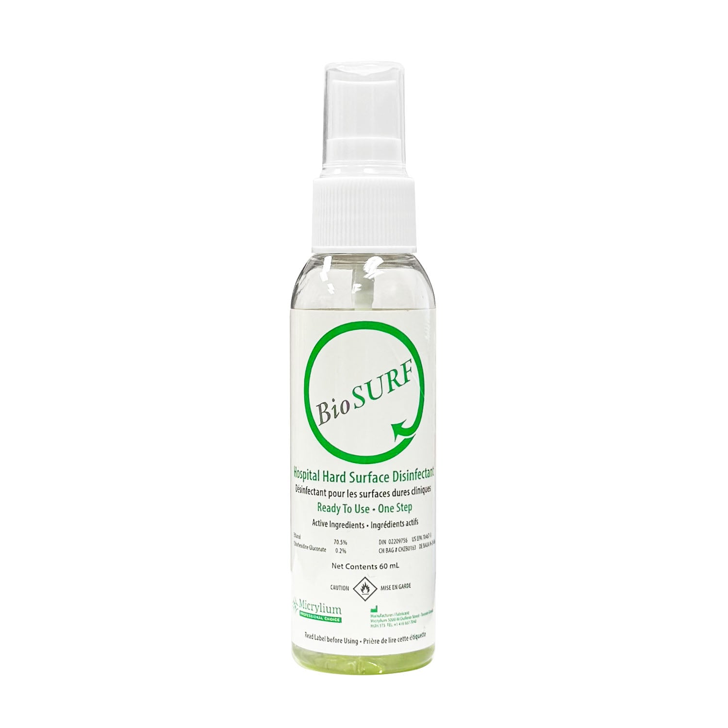 Micrylium BioSURF Hard Surface Disinfectant 60ml (00009)