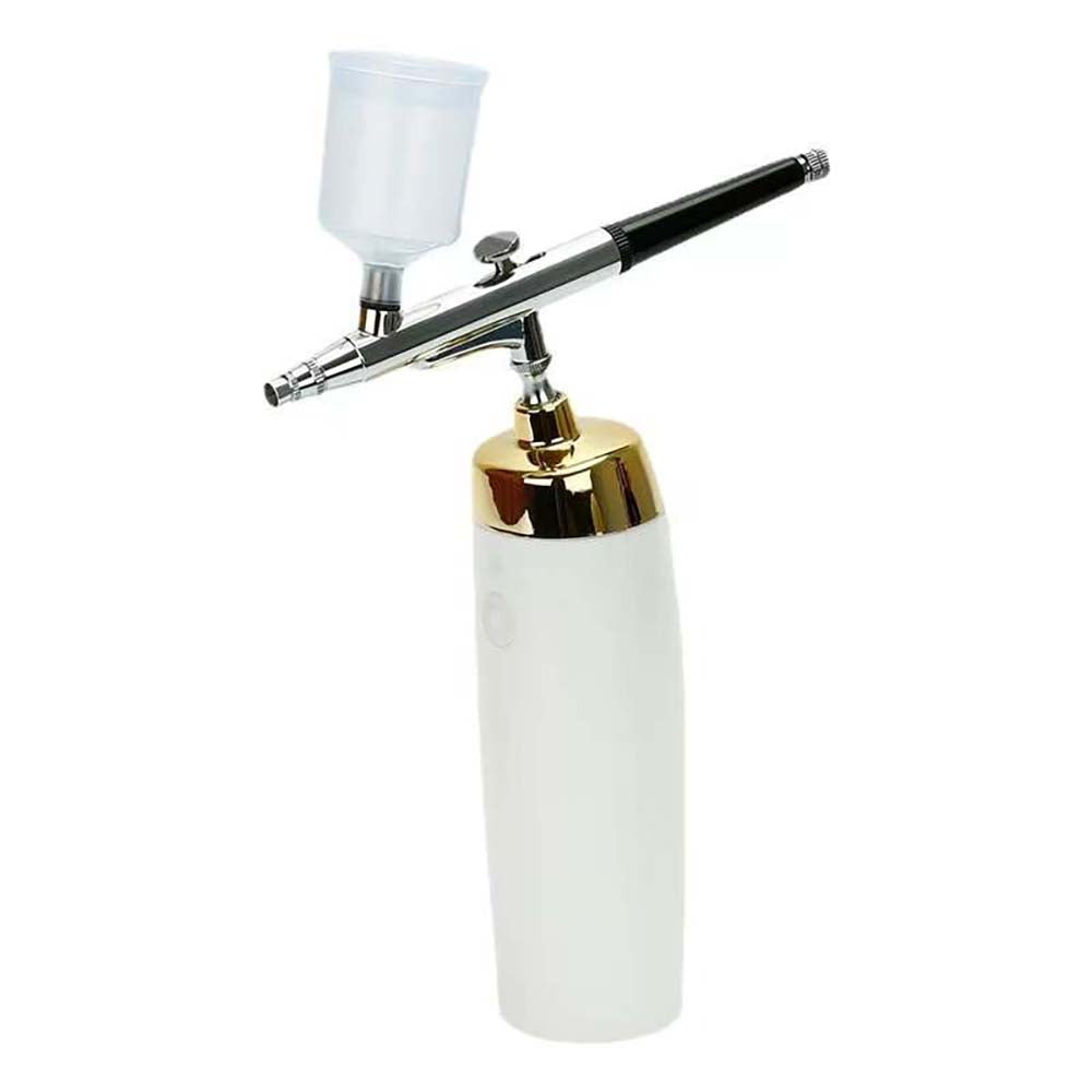 Portable High Pressure Dual-Action Airbrush Kit White 10024