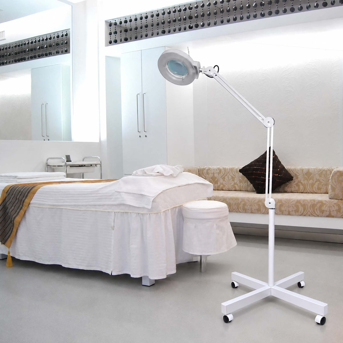 Magnifying Lamp Stand White Cross 25966