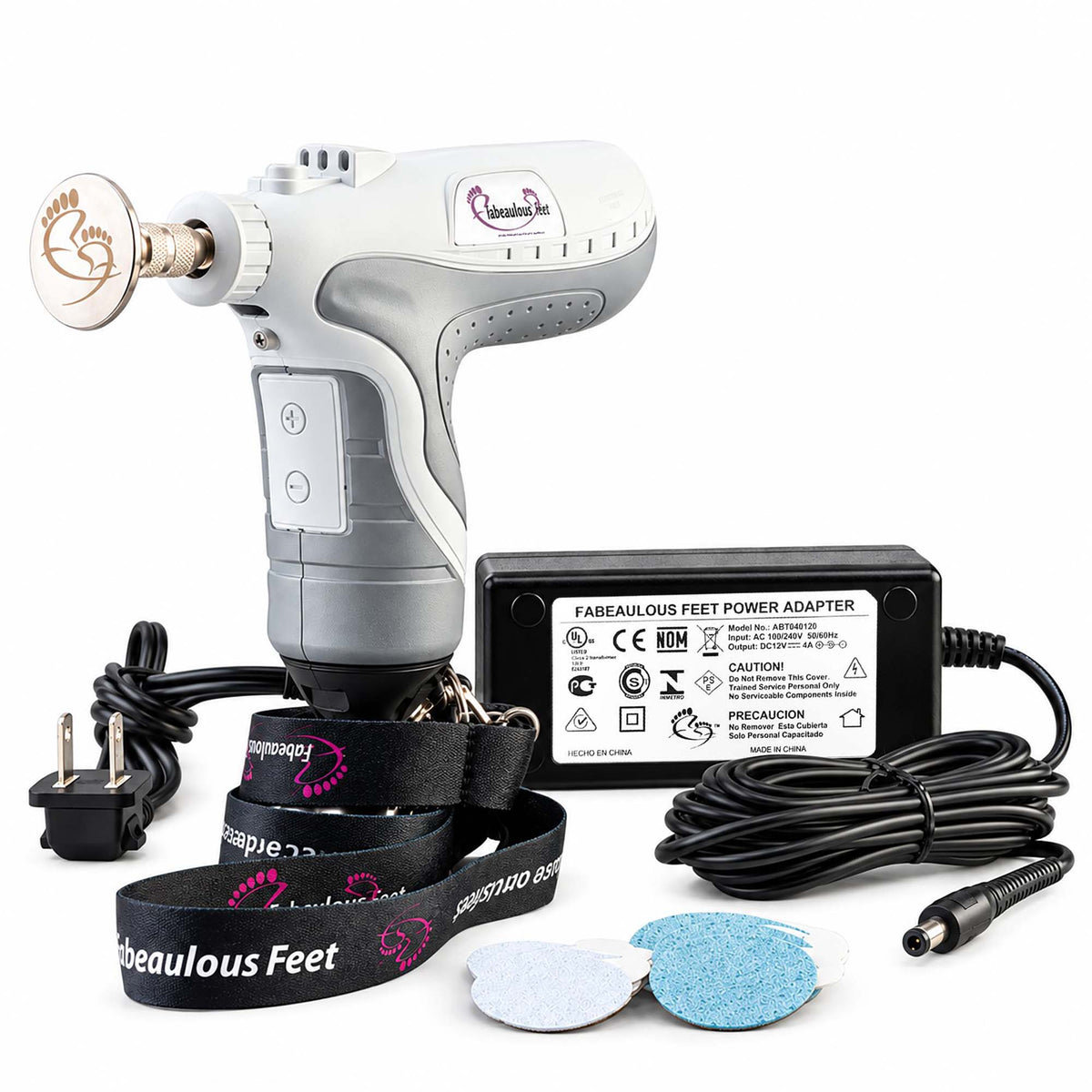 Râpe électrique pédicure Fabeaulous Feet 12V - Argent