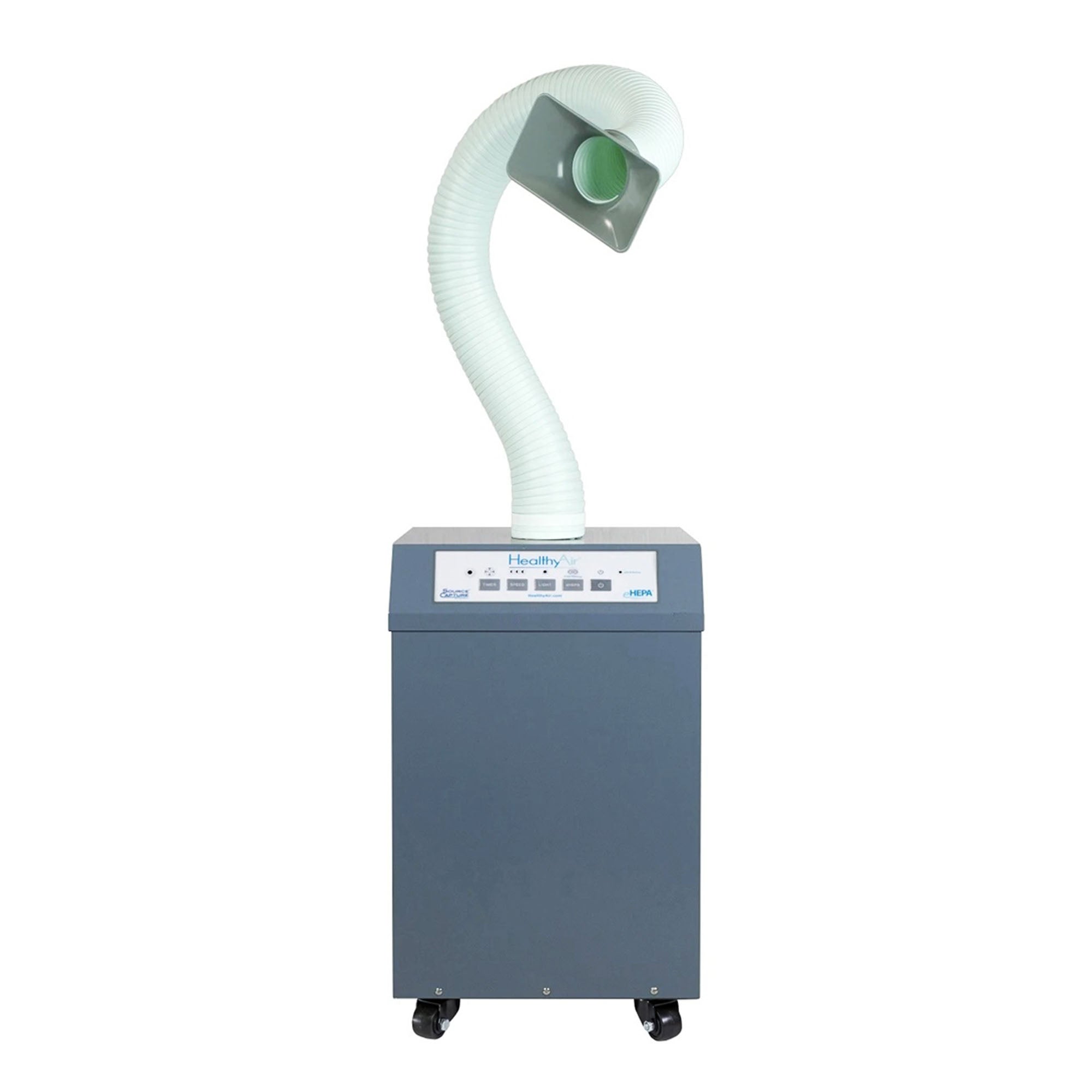 Purificateur d'air à la source HealthyAir, gris, rectangle unique