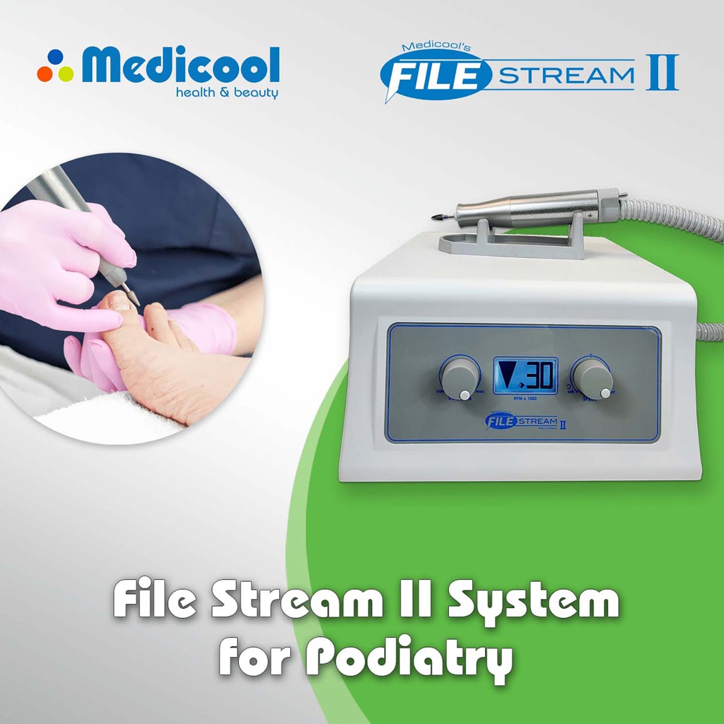 Medicool Vac File® Stream II Professional Podiatry Drill