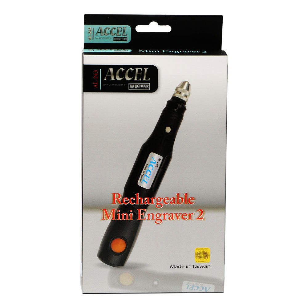 Graveur Accel Mini Rechargeable 2 - 3/32" Blanc #AL243-WH
