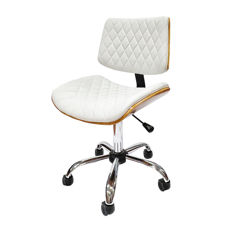 Wooden Back Diamond Chair White High Piston 6054-WHT