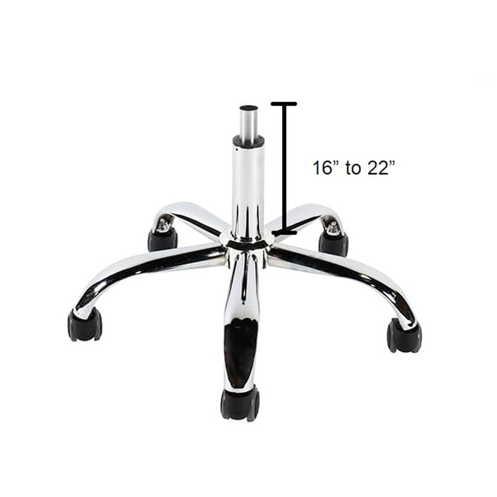 J&A Euro Pedi/Mani Stool - Black High Piston