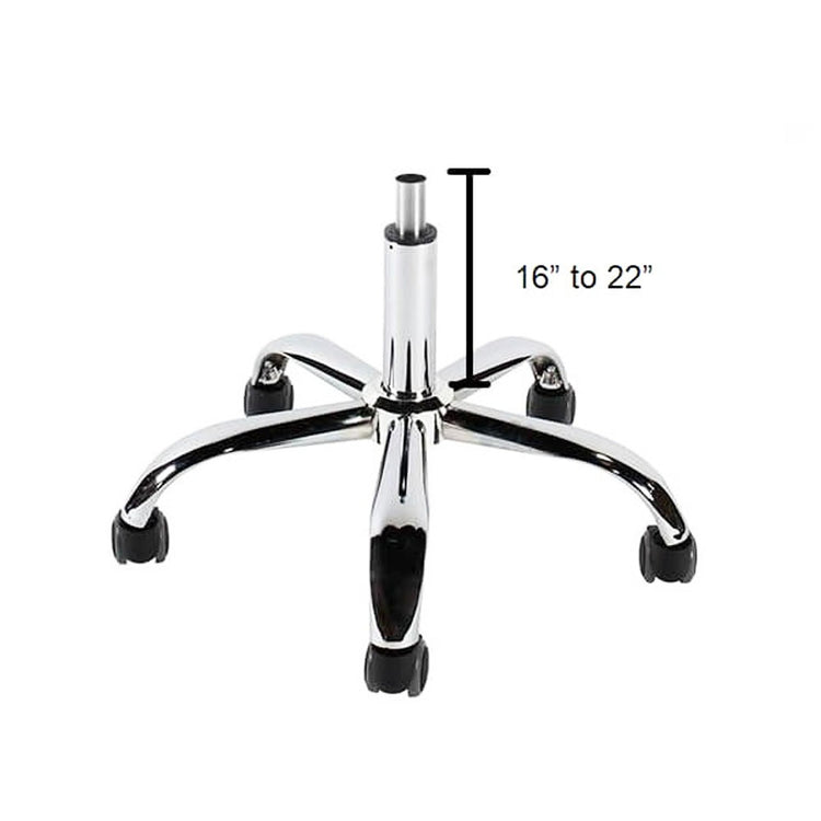 J&A Euro Pedi/Mani Stool - Black High Piston
