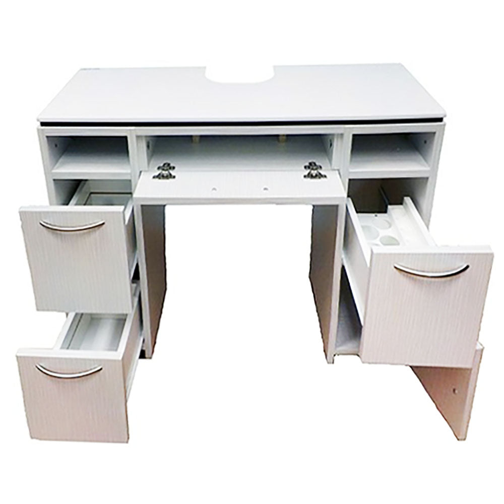Esprimere Manicure Station 40L"x15.5W"x30H" White NS430_GEL