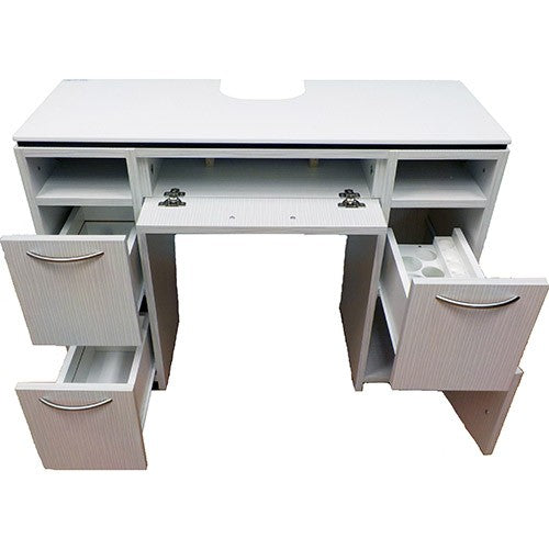 Esprimere Manicure Station 40L"x15.5W"x30H" White NS430_GEL