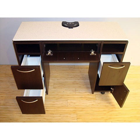 Esprimere Manicure Station 40L"x15.5W"x30H" White NS430_GEL
