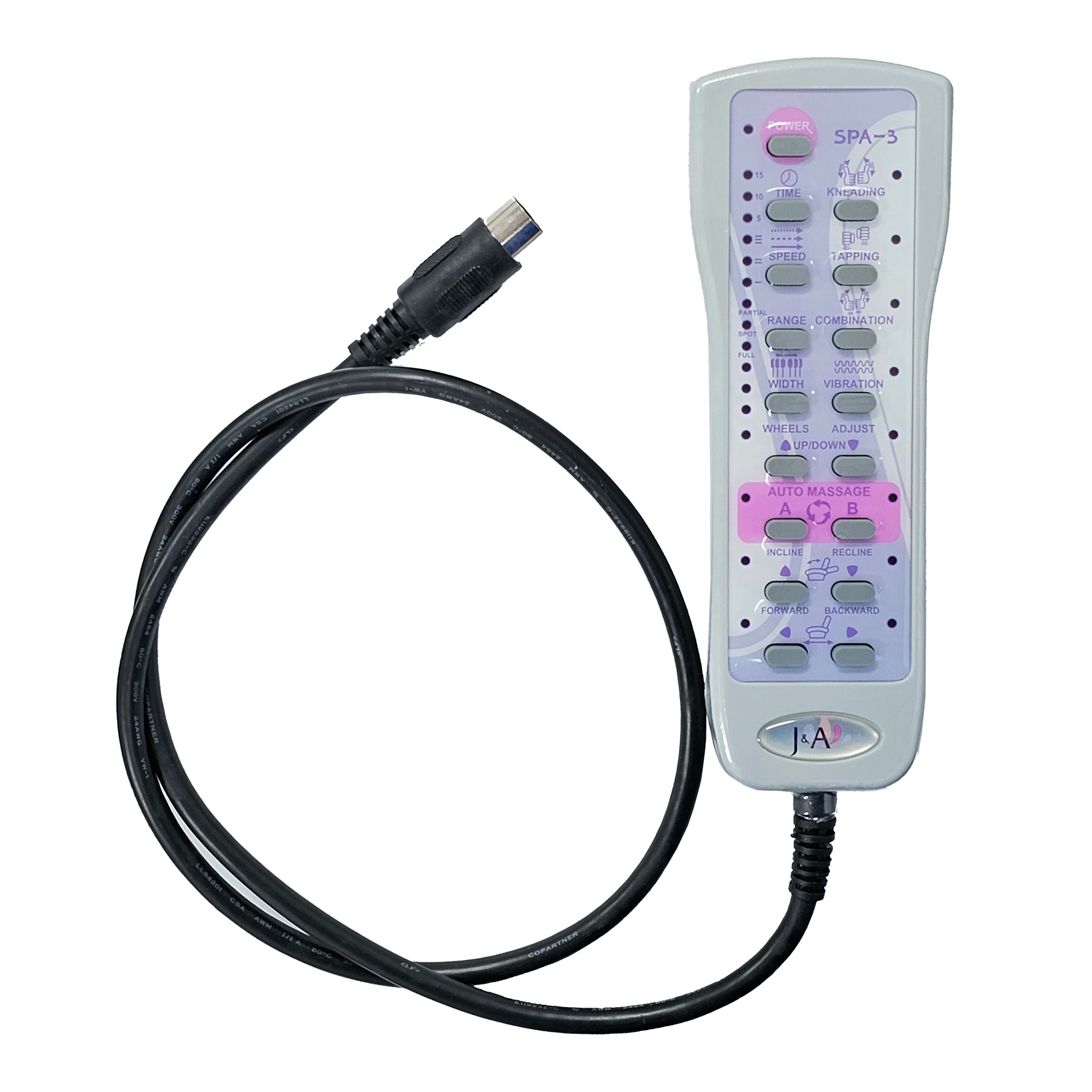 J&A Remote Control For NE-535, PT9, SPA3