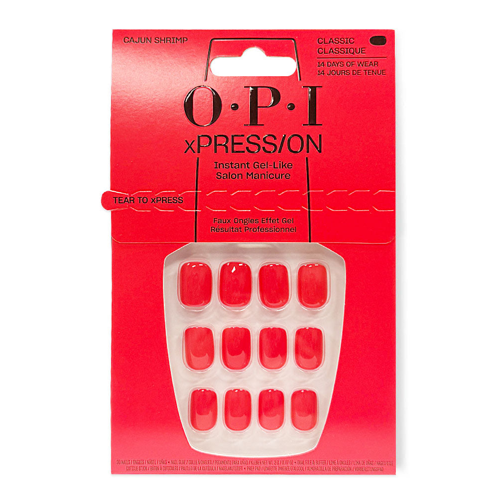 OPI xPRESS/ON Press On Nails Tips Cajun Shirmp ANL64S