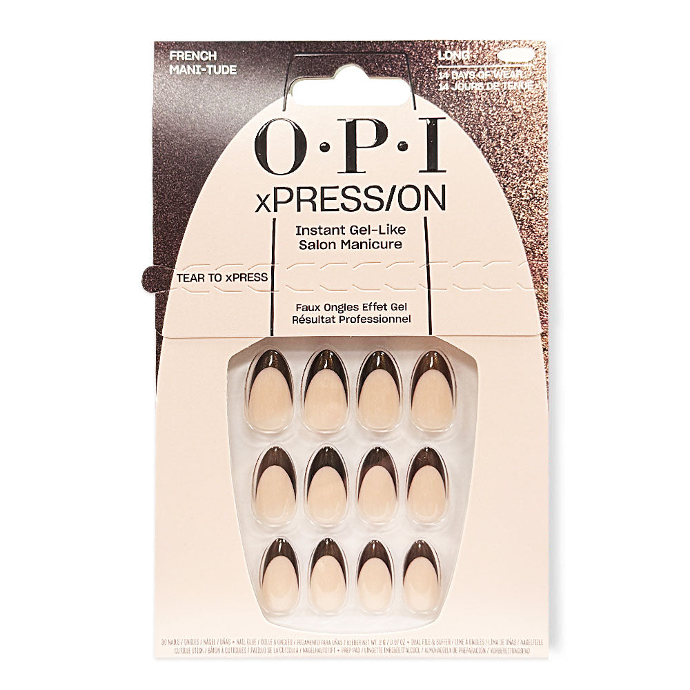 OPI xPRESS/ON Press On Nails Tips French Mani-Tude AN056L