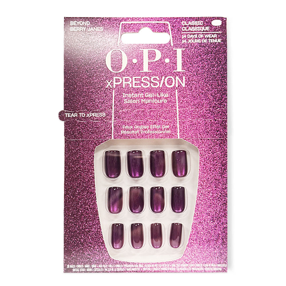 OPI xPRESS/ON Press On Nails Tips Beyond Berry Janes AN053S